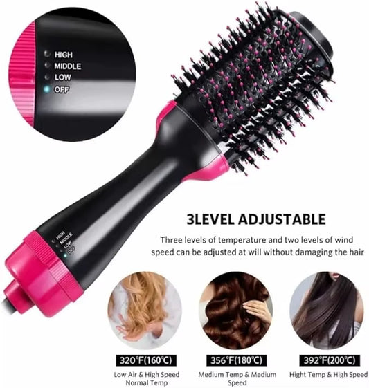 Hot Air Brush Multifunction Hair Dryer Straightener Curling Iron Comb Hair Styler