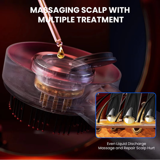 Scalp3 Scalp Massaging Brush Hair Massager Comb with IPX7 Waterproof, Cordless Electric Massager Type-C